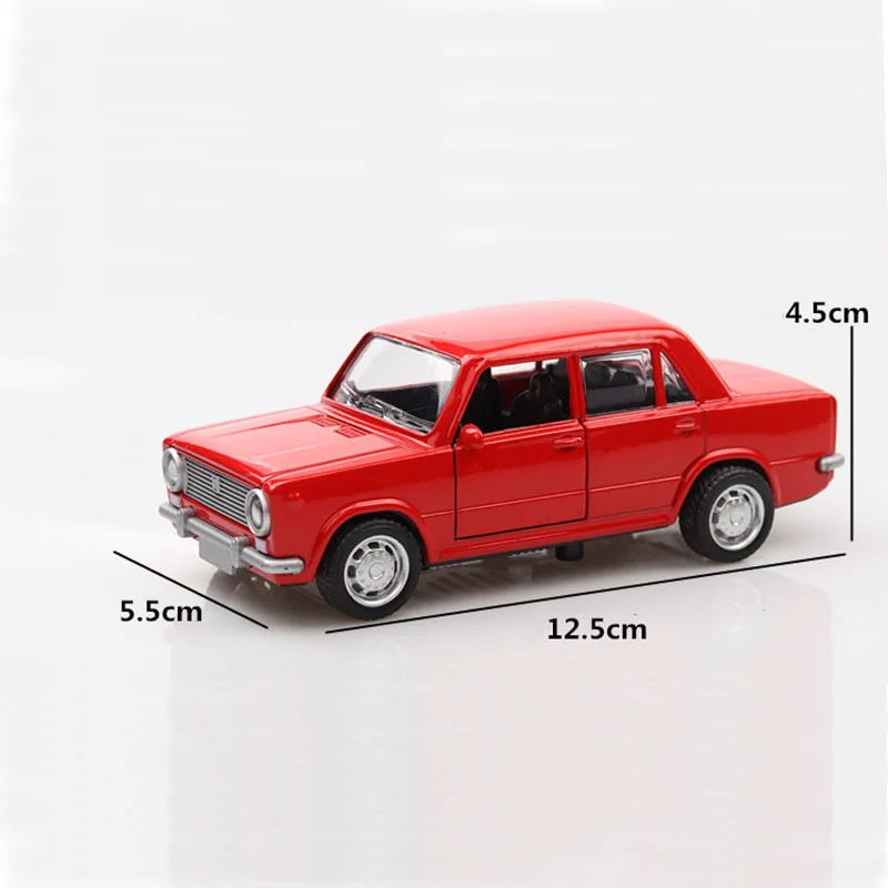 1:36 LADA Alloy Car Model Diecast Toys Vehicles No Light & Sound Effect Car Boys Birthday Gifts Toys for Kids