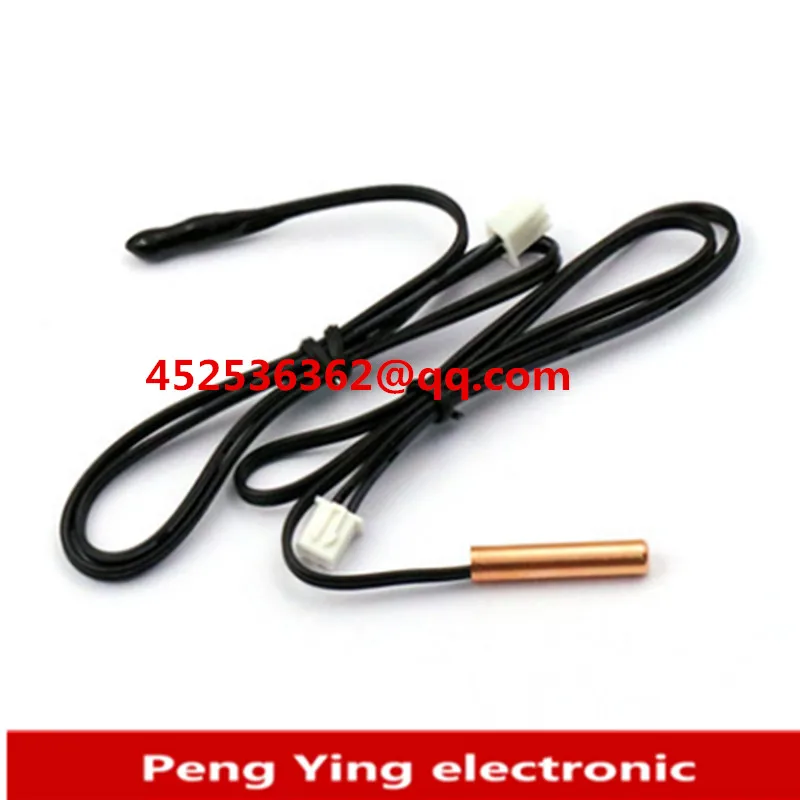 2PCS 40CM Air conditioner temperature sensor 5K 10K 15K 20K 25K 50K 100K adhesive head copper head room temperature probe