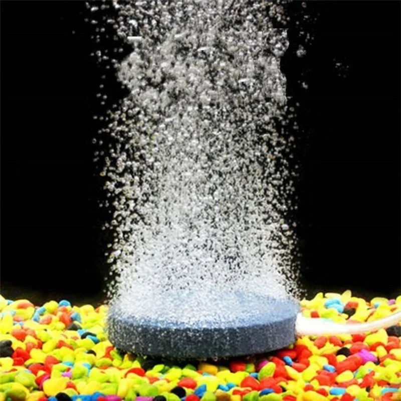 1pc Aquarium Blase Stein Belüfter Aquarium Pumpe Hydrokultur Sauerstoff Platte Mini Luftpumpe Zubehör Pet Supllies Werkzeuge