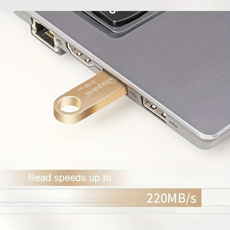 محرك أقراص Kingston DataTraveler SE9G3 USB3.2 Gen1 64GB 128GB 256GB Metal Gold Pen Drive