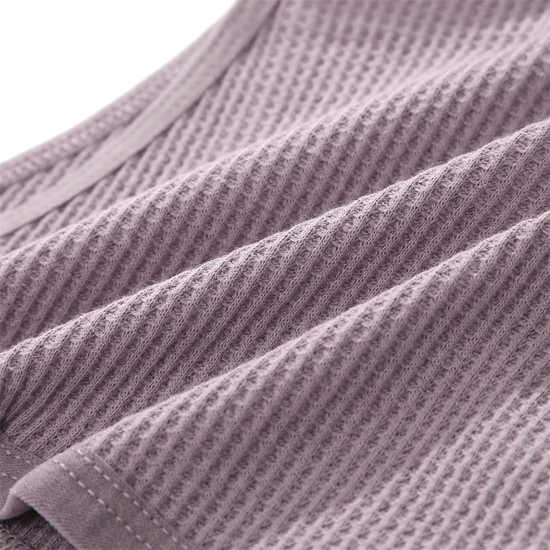 FINETOO 4-teiliges Set Baumwoll-Waffel-Unterhosen im Brasilianischen Stil, Sexy Tiefsitzende Komfortable Unterwäsche, Einfarbige Dehnbare Slips Lingerie – Detail 20