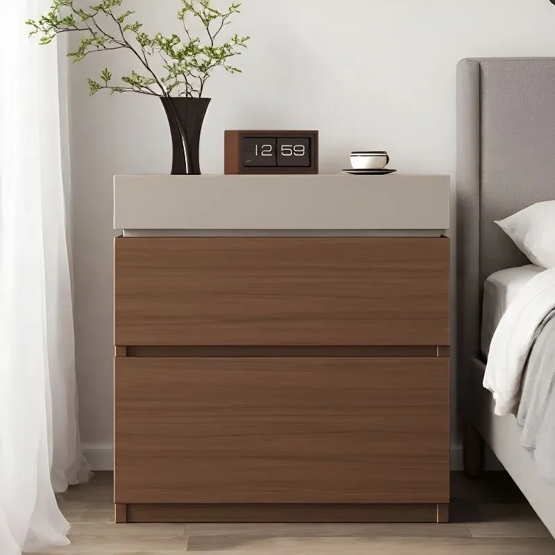 for Solid Wood Hidden Compartment Bedside Table Multi-functional Three-layer Simple Private Money Eco-friendly