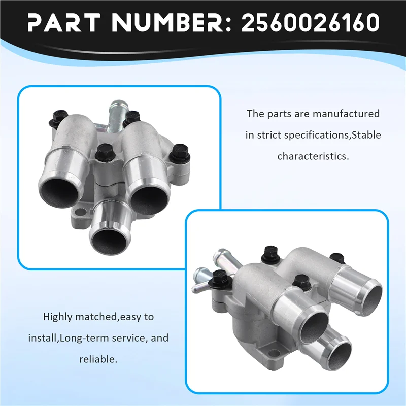 

AASS-Thermostat Housing Coolant Temperatu Control Assy For Hyundai Accent MATRIX Kia Cerato Rio 2560026160 25600-26160