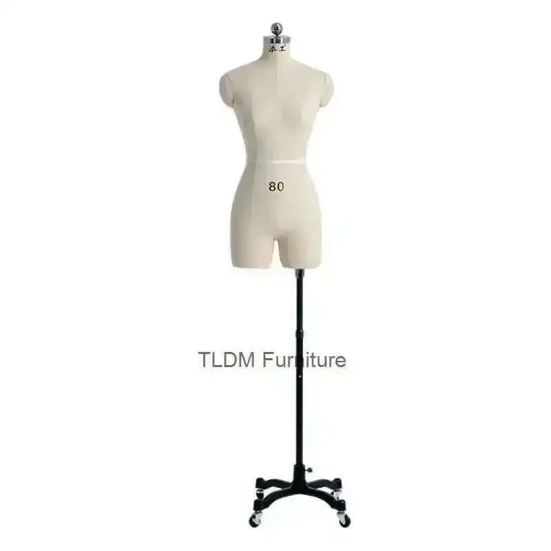 

Dress Linen Cover Body Sewing Female Mannequins with Legs for Clothing Design Bust Tailor Mannequin Display Stand Can Pin w