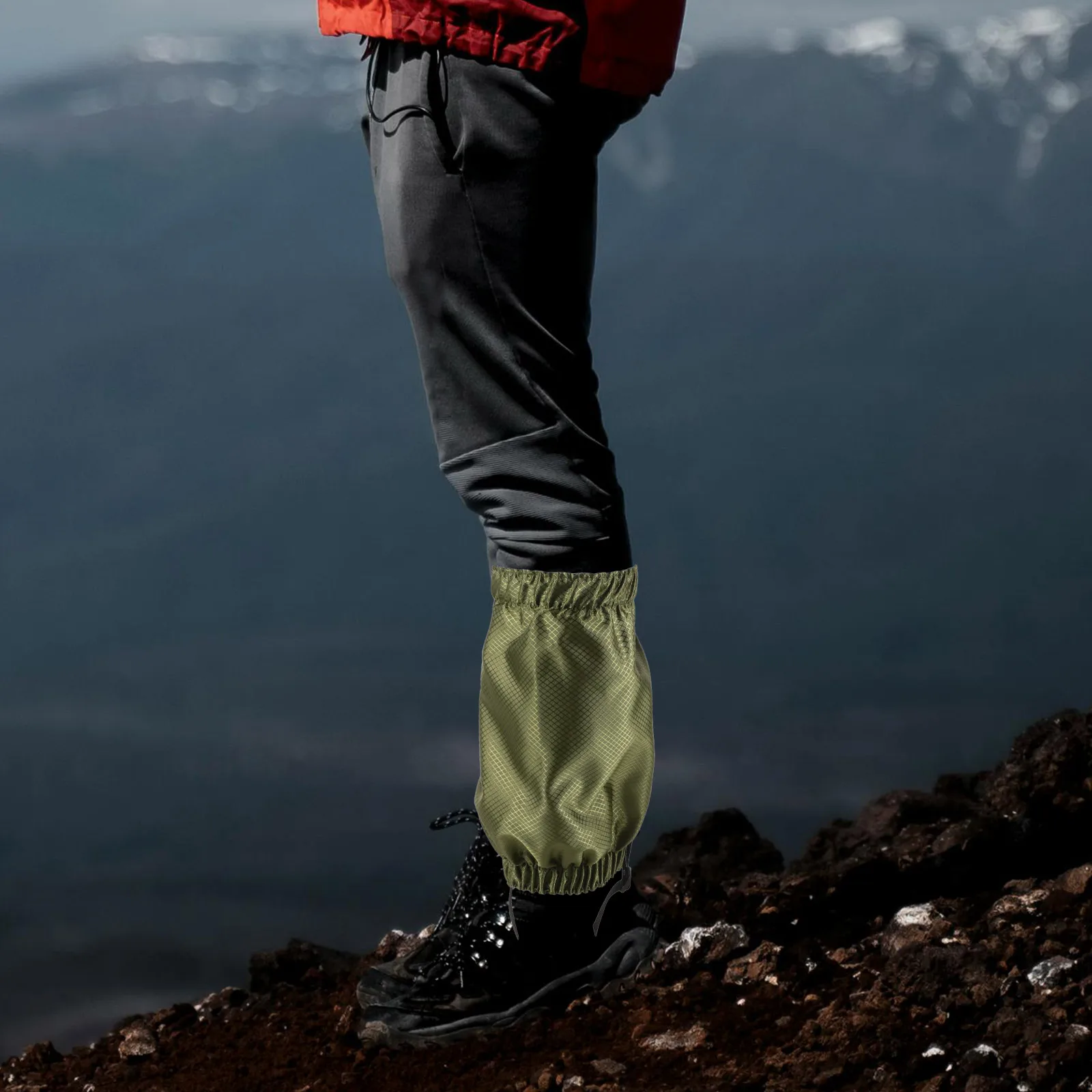 

1Pair Boot Gaiters for Hiking Anti-Snow Mud Outdoor Leg Protectors 420D Tough Fabric Lightweight Packable for Camping Climbing