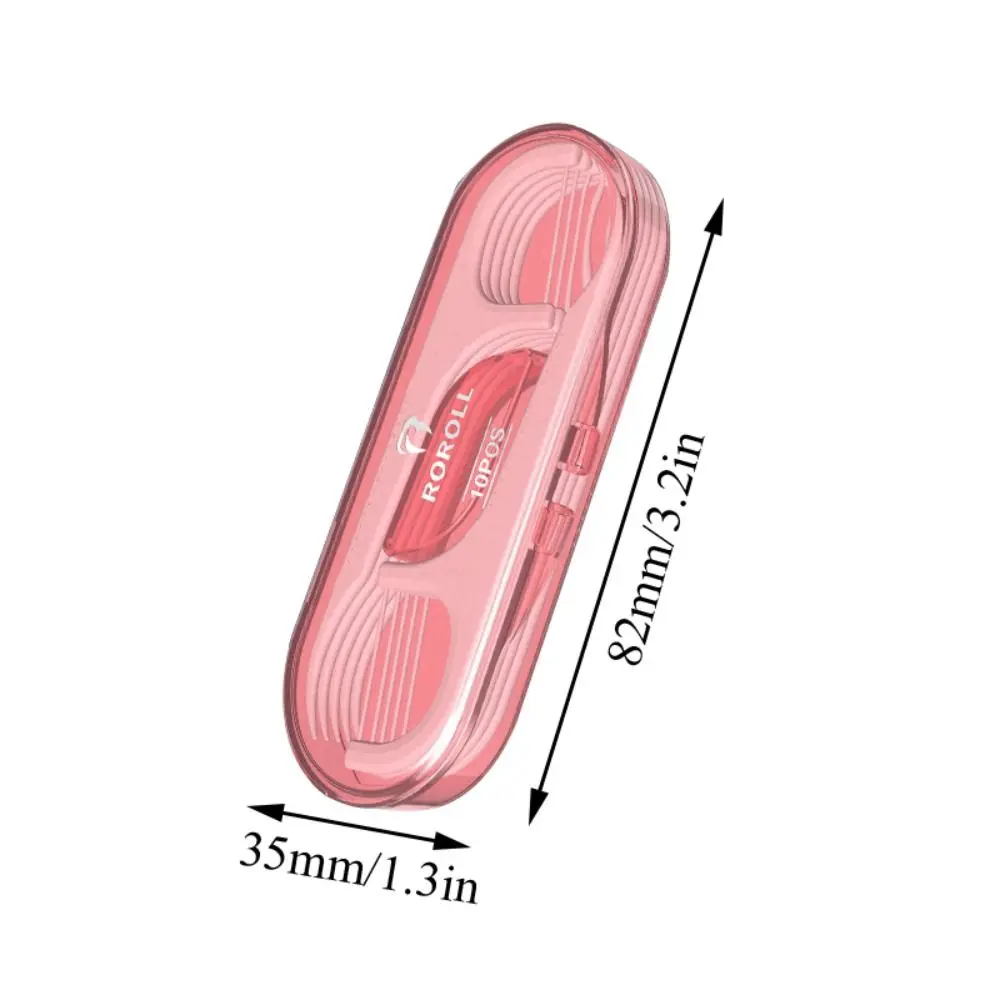 Ensemble de mini cure-dents en soie dentaire, livres oraux, brosse interdentaire en plastique avec 10 pièces, cure-dents