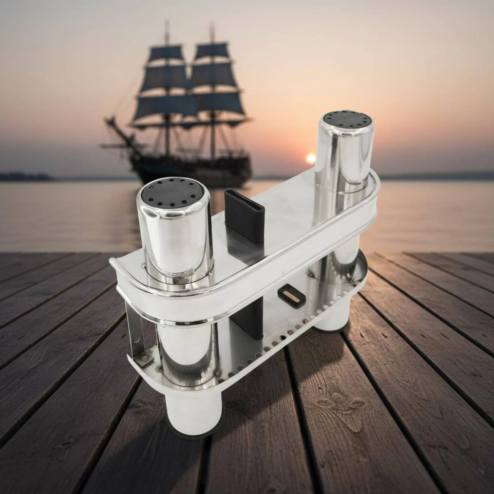 Boat Fishing Pole Holder Corrosion Resistant Fixed Rod Rack Marine Hardware Easy Install for Yacht