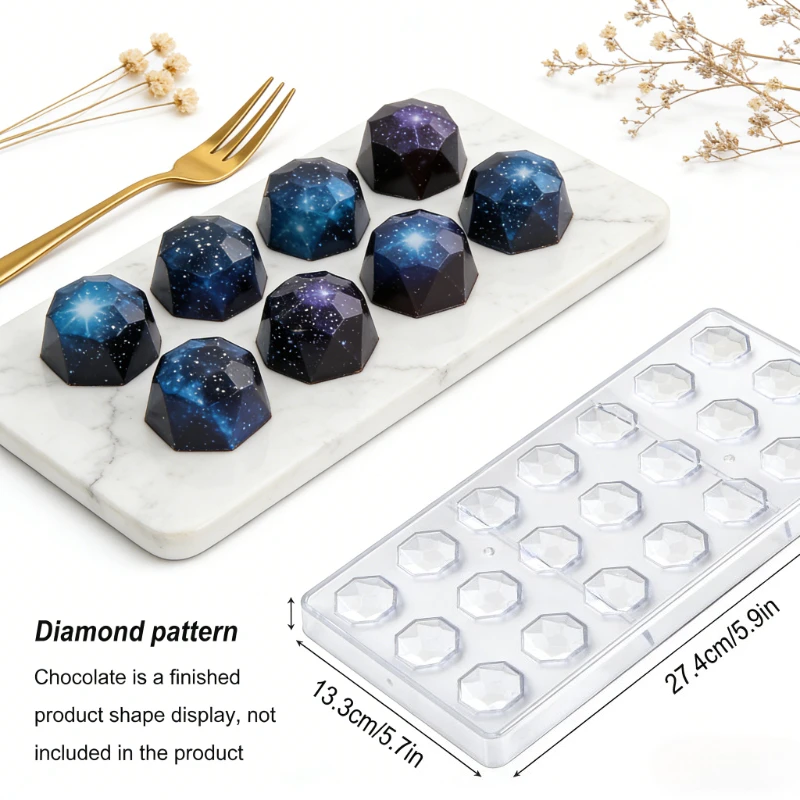 DIY Baking Silicone Mold 3D Non Stick Easy Demould Chocolate Mould Plastic Letter Molds for Clay Art Handmade Decoration Tools