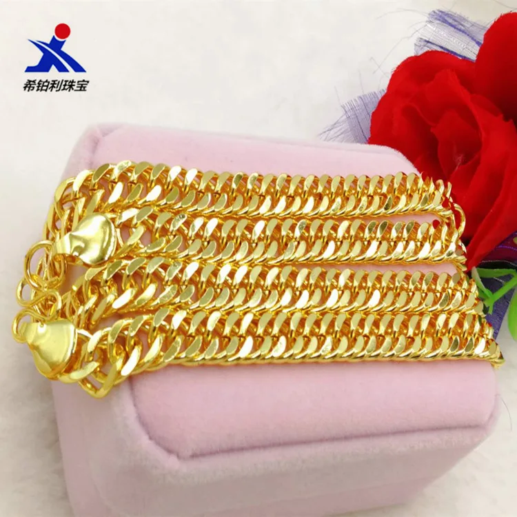 

Boss Chain Necklace 24K Gold AU999 Men's - Thick chain, heavy gold, a must-have for elites, a quality accessory for status