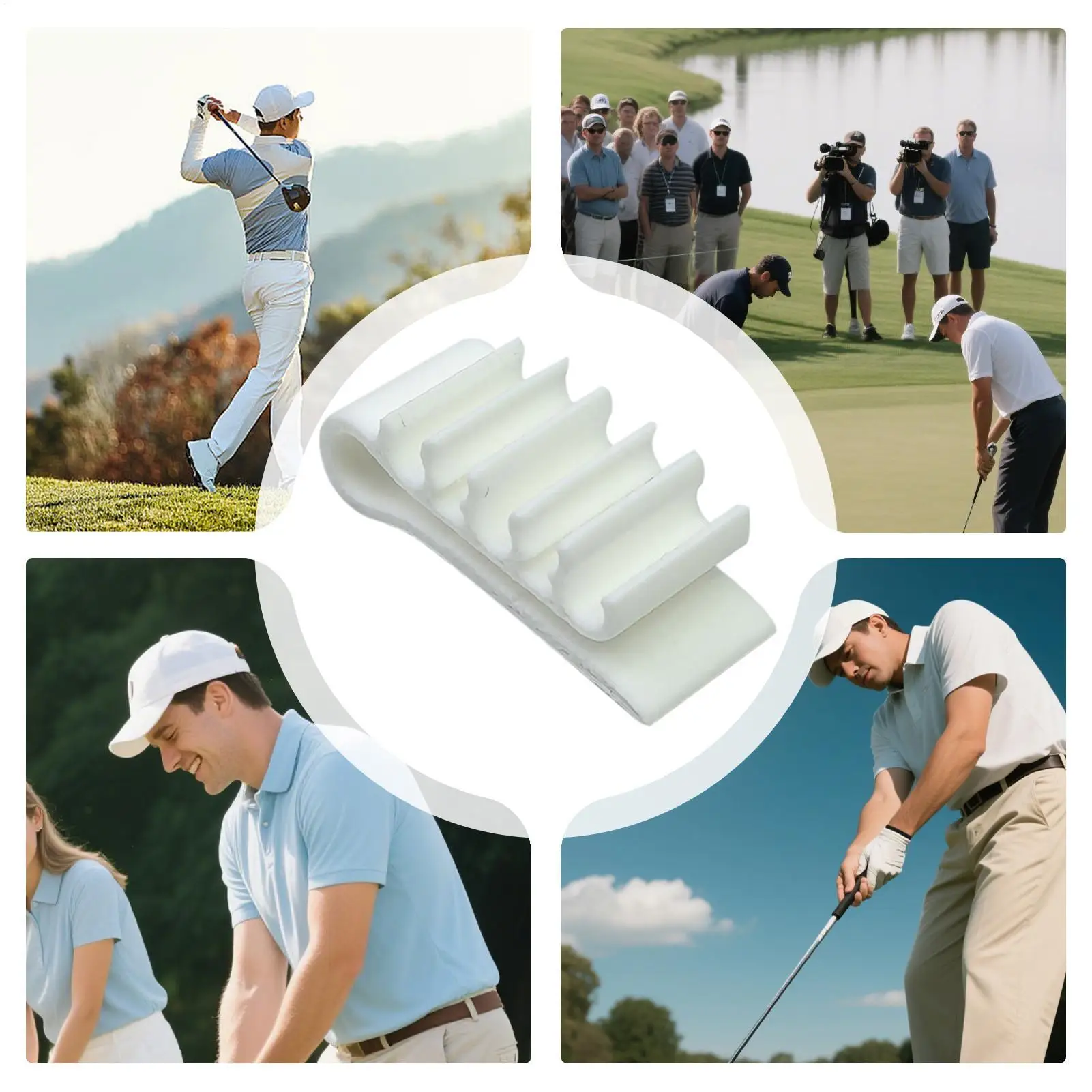 جولف تي حامل قبعة كليب ثلاثية الأبعاد مطبوعة جولف تي شيرت حافة كليب المدمجة خفيفة الوزن الرياضة الملحقات المنظم المشبك لوازم الغولف
