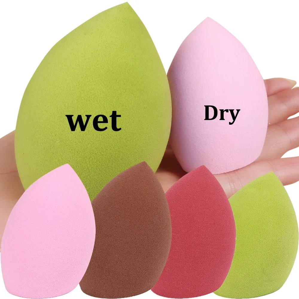 5/10pcs Beauty Egg Cosmetic Puff Soft Sponge Air Cushion Wet and Dry Foundation Powder Puffs Concealer Makeup Applicator Tools