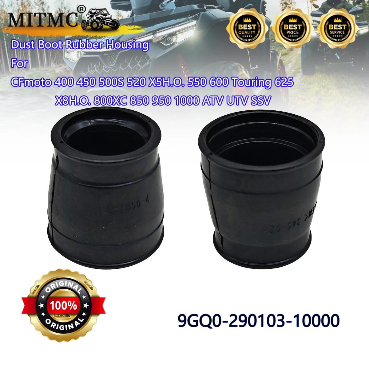 

2PCS Original Dust Boot Rubber Housing For CFmoto 400 450 500 520 550 600 625 800 850 950 1000 ATV UTV SSV 9GQ0-290103-10000