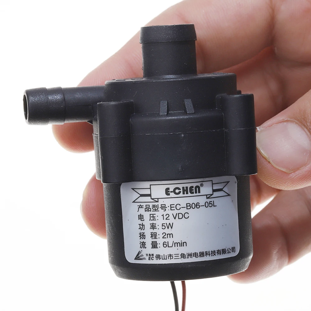 معدل تدفق مضخة المياه الصامتة 6L/دقيقة DC12V مضخة غاطسة بدون فرش 5 واط المكره الطرد المركزي مختومة بالكامل مقاومة للماء #3