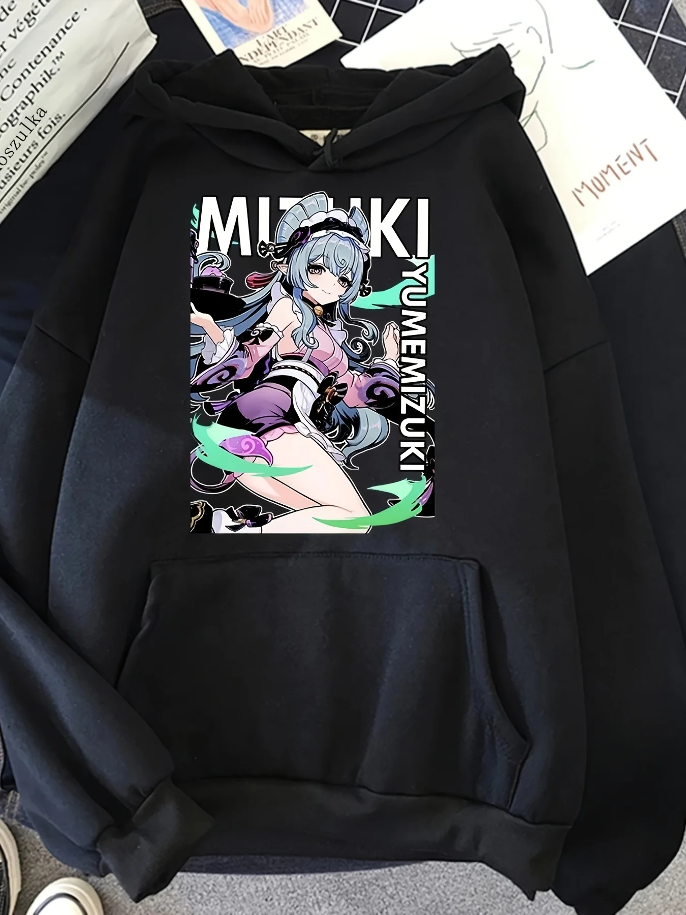 Mizuki Genshin Impact Hoodie Hot Women الجمالية الجرافيك أنيمي هوديس للجنسين الخريف الشتاء الكرتون البلوفرات غير رسمية بلوزات