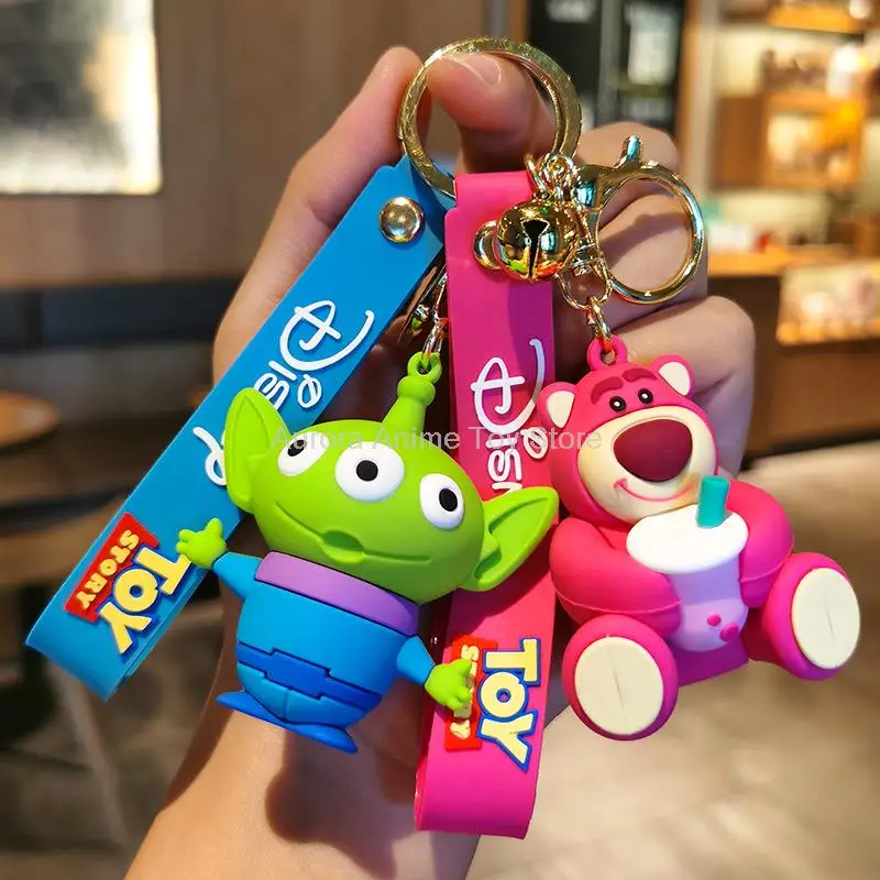 Anime Disney Keychain Variety of Cartoon Gift Cartoon Cute Doll Keyring Ornament Key Chain Car Pendant Toys Gift Stitch