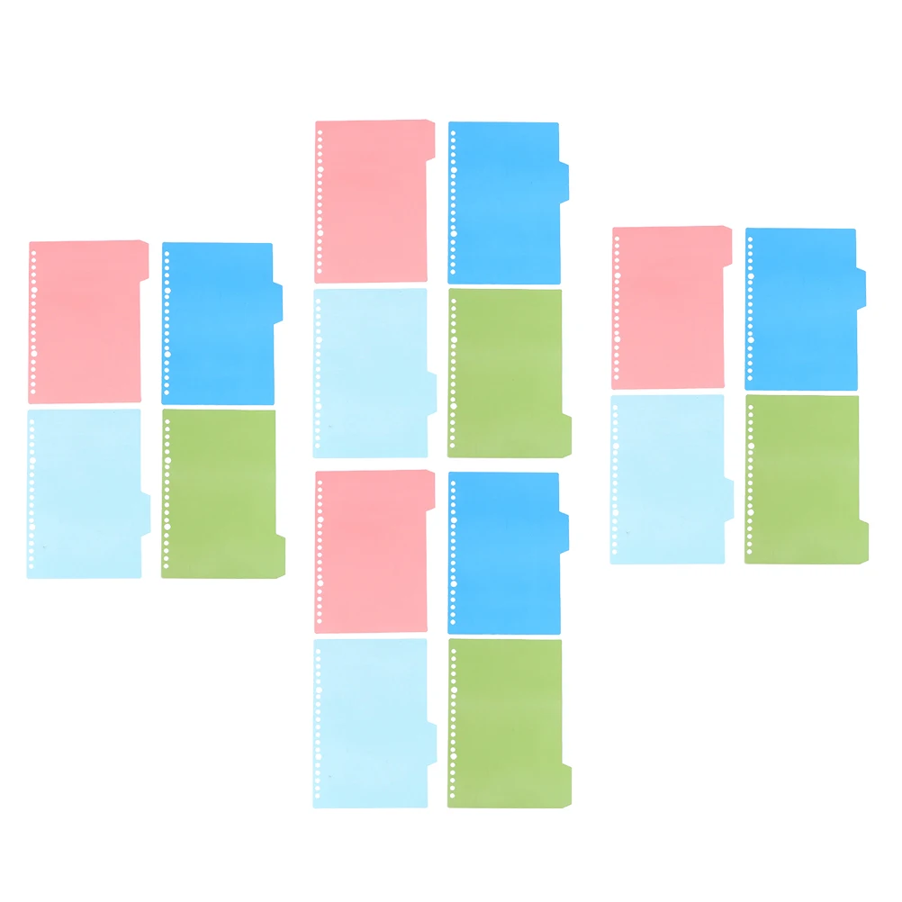

Colorful Index Tabs 30Hole Plastic Binder Dividers for Notebooks Separating Documents Clearly Professional Tab Dividers