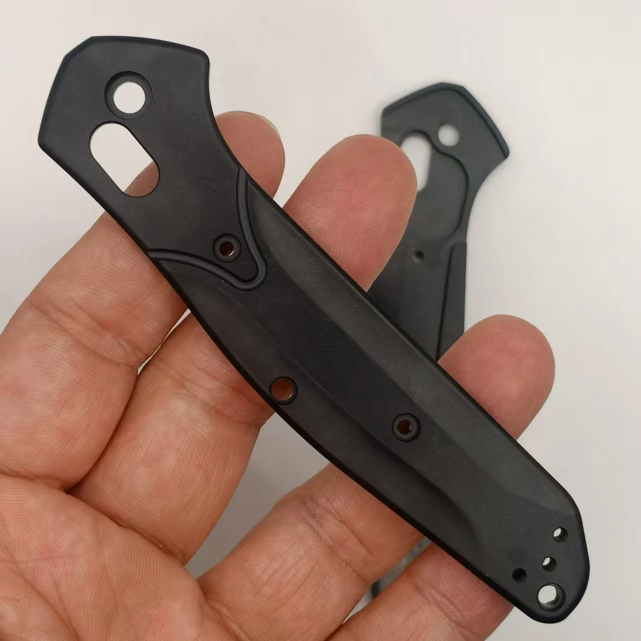 1 Pair Black Aluminum Alloy Handle Scales For Benchmade 940 Osborne Knives