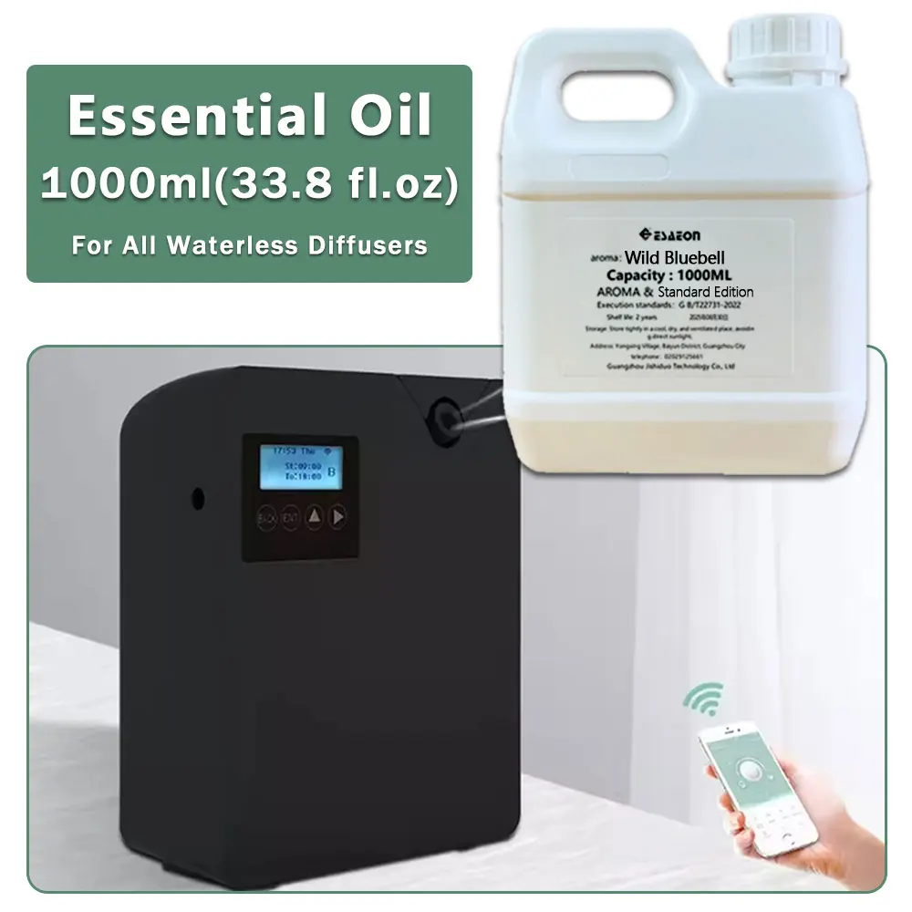 ESAEON Aromatherapy Essential Oil Supplement Liquid For Waterless Aroma Machines,Aroma Machine Oils, Bluebell 1000ML(33.8 fl.oz)