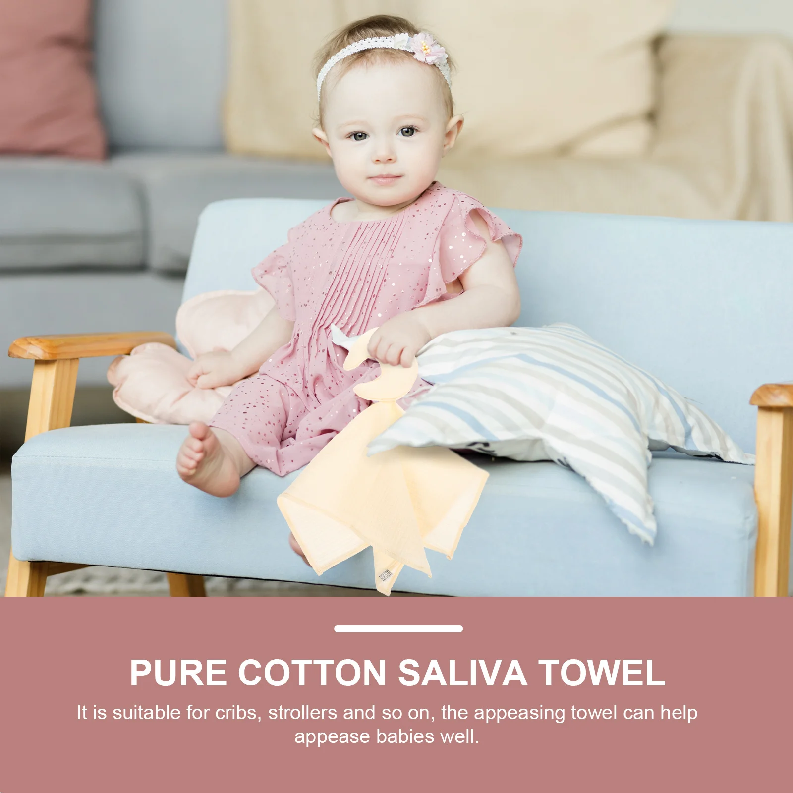 

Infant Snuggle Blanket for Babies Safe Soft Texture No Peculiar Smell Easy to Hold and Grab Training Tool for Development