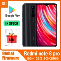 Global rom Xiaomi Redmi Note 8 Pro 8G 128G Smartphone Android Cellphone Original Phone  Mobil Phone used phone