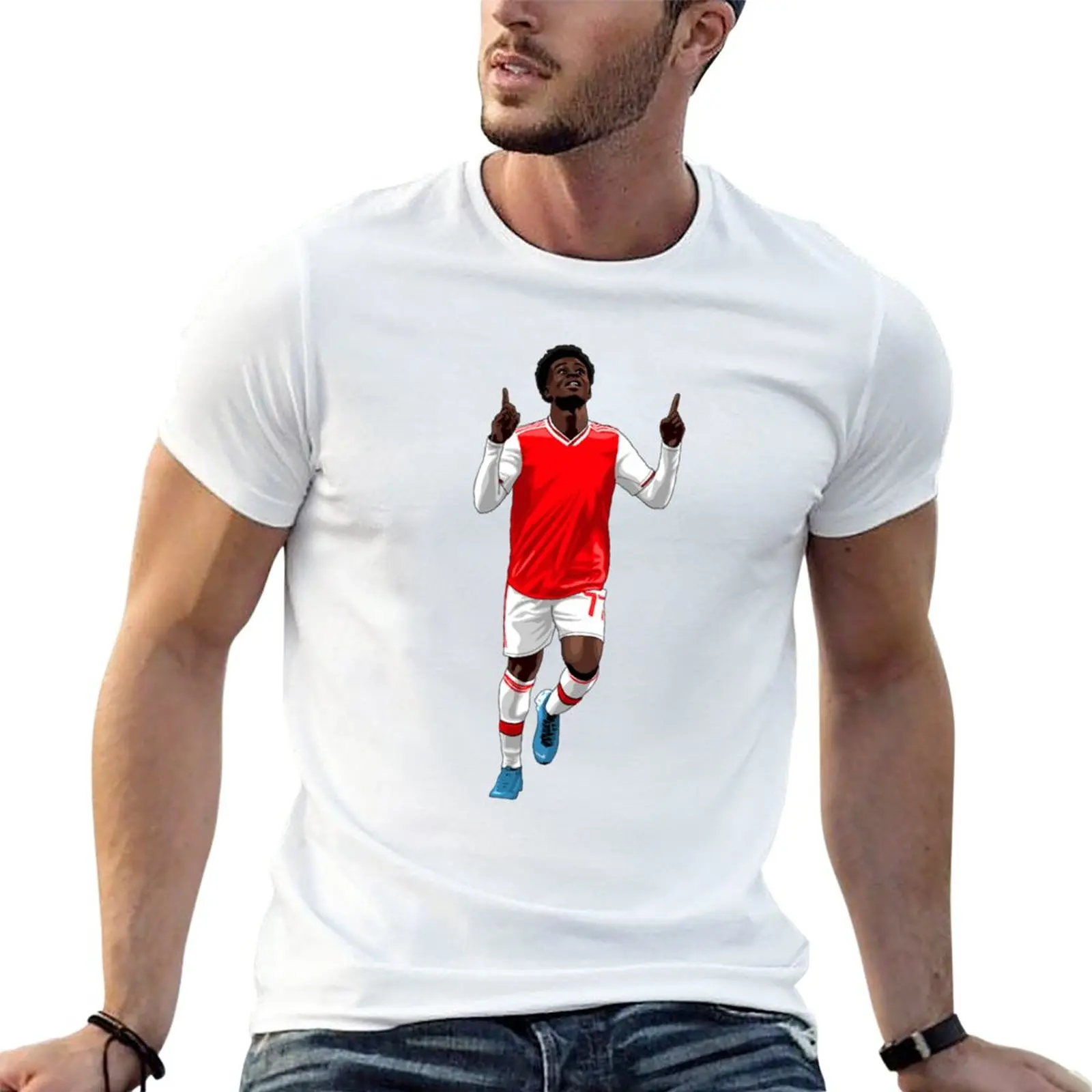 Bukayo Saka Celebration Classic T-Shirt summer tops heavyweight t shirts graphic t shirt plus size tops black t-shirts for men