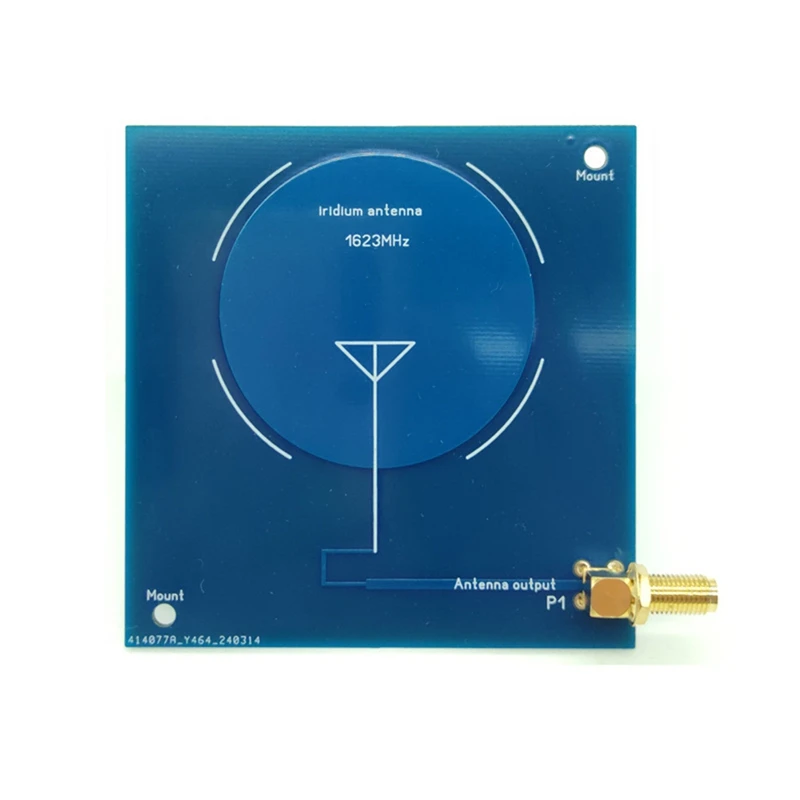 Antenna PCB 1.623Ghz Antenna in iridio 1623Mhz