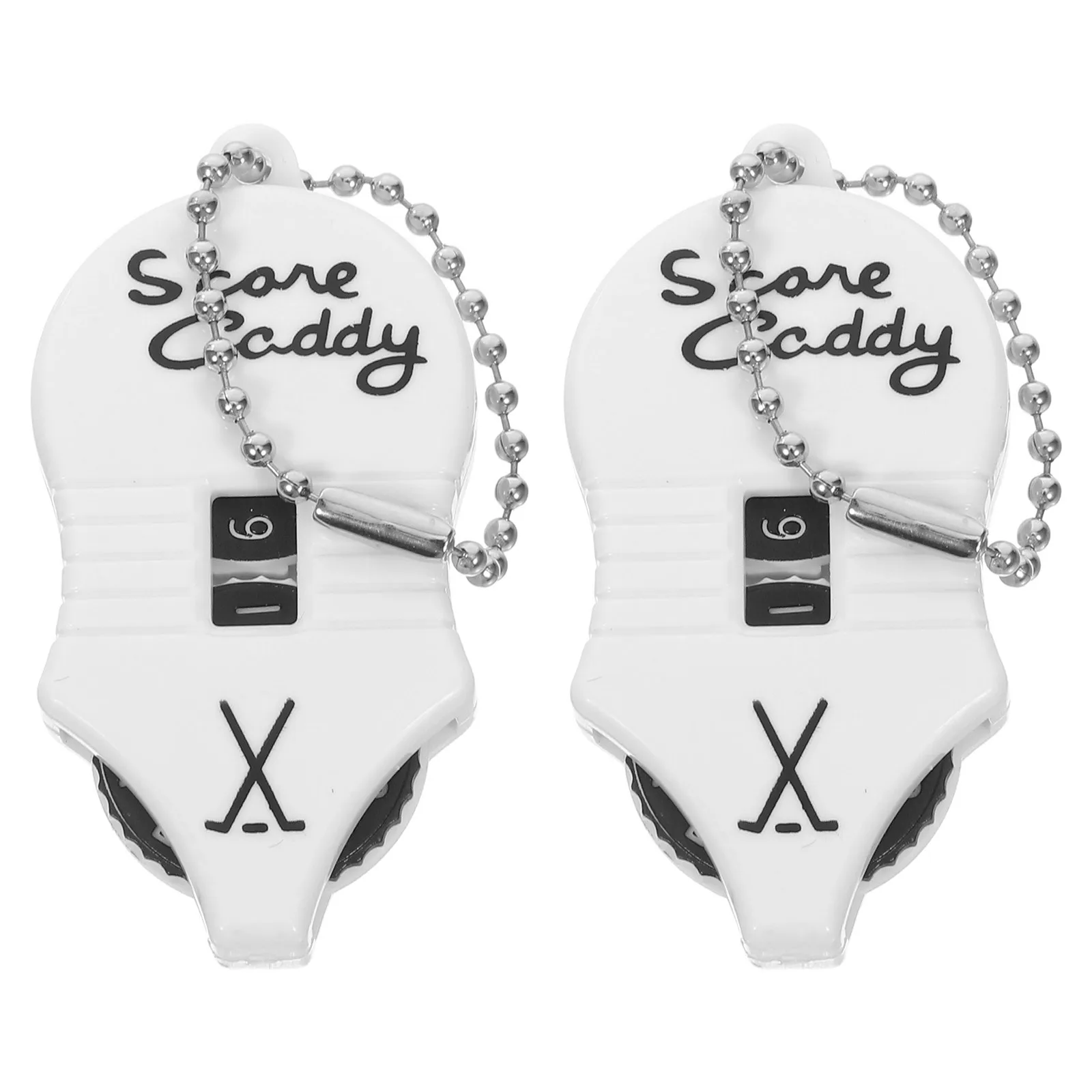 

2Pcs Golf Score Counter Portable Mini Mouse Stroke Keeper Handheld Scoring Tool for Golf Course Game Score Keeper