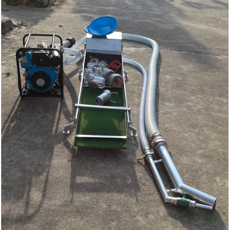 Panning Gold Dredge Boat Washing معدات التعدين للبيع محرك 2.5 بوصة