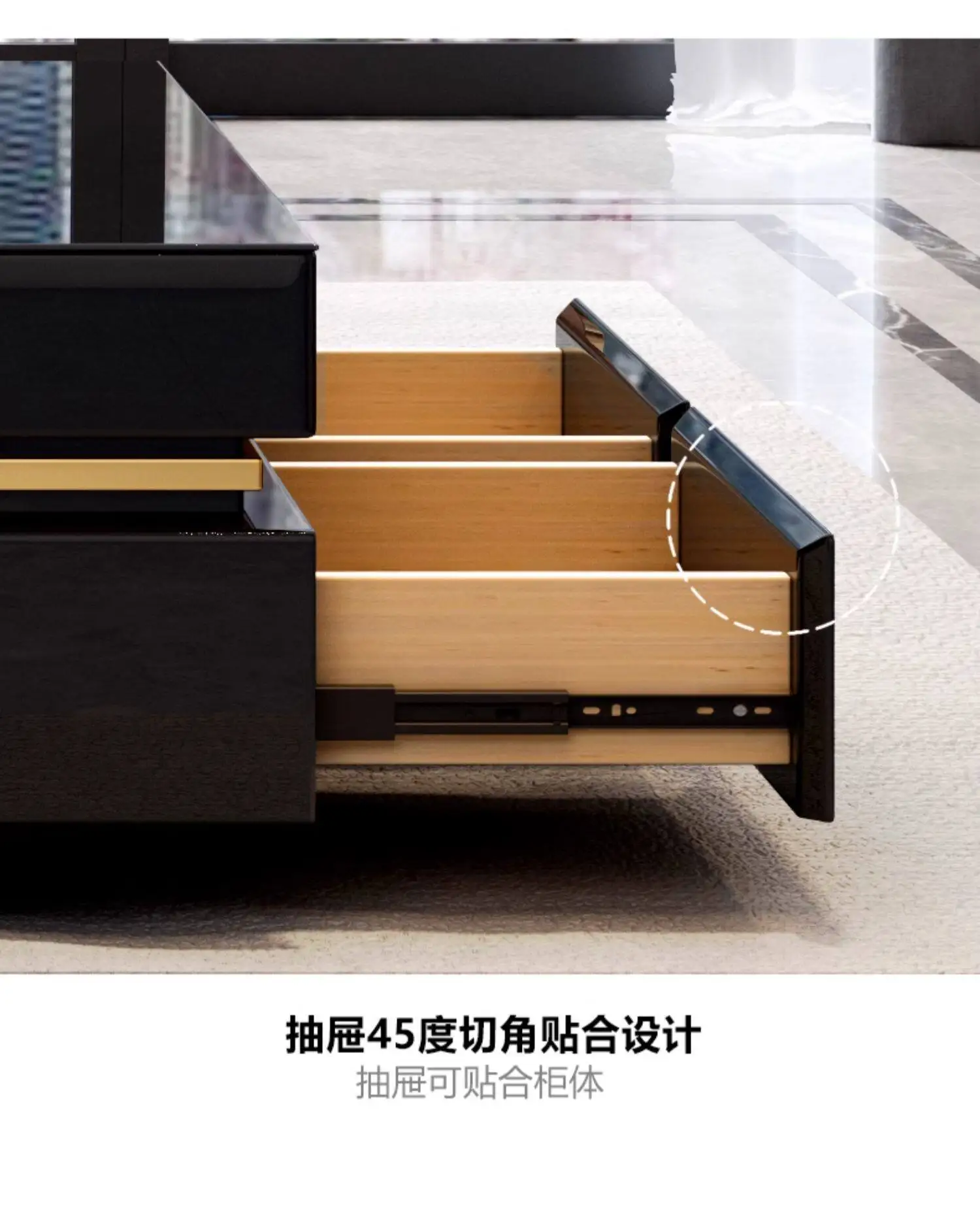 Light luxury coffee table advanced sense modern simple large apartment living room