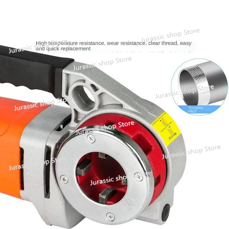 

2300W Portable Hand-Held Electric Pipe Threading Machine Household Hinged Plate Galvanized Pipe Threading Tool