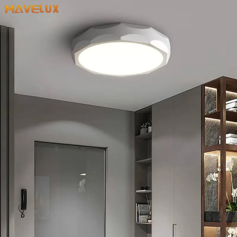 LED Modern Minimalist Eye Protection Master Bedroom Ceiling Light Atmospheric Living Room Study Room Whit Lamp Lighting Fixtures