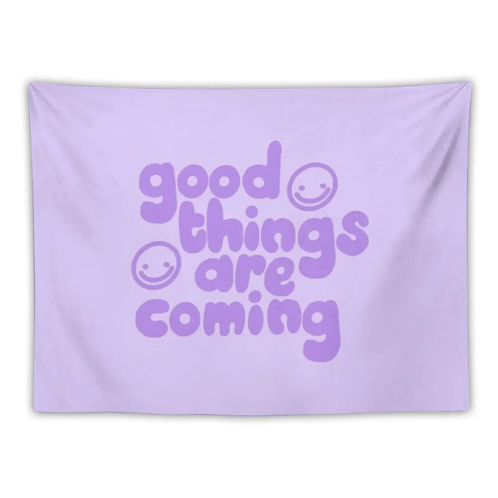 

good things are coming in purple Tapestry Decorative Wall Murals Aesthetic Room Decor Korean Tapestry