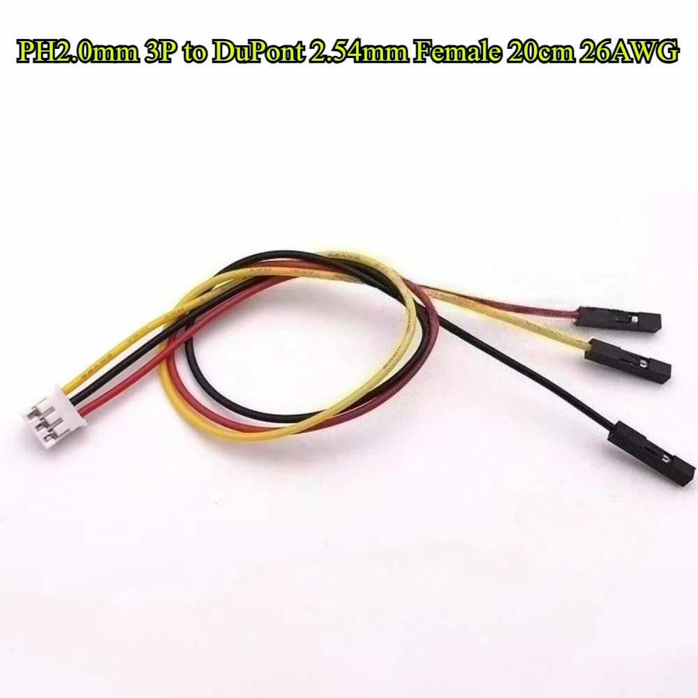 5/10/30/50 шт./лот PH2.0 мм 2P/3P/4P/5P/6P штекерная головка к DuPont 2,54 мм 1P гнездовые провода соединительный кабель для материнской платы 20 см 26AWG