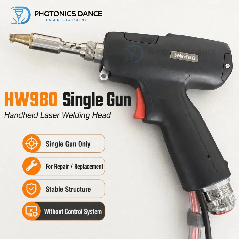 Au3Tech Original HW980 Laser Welding Head Individual Gun 4 in 1 Repair Replacement for Welder Without Control System
