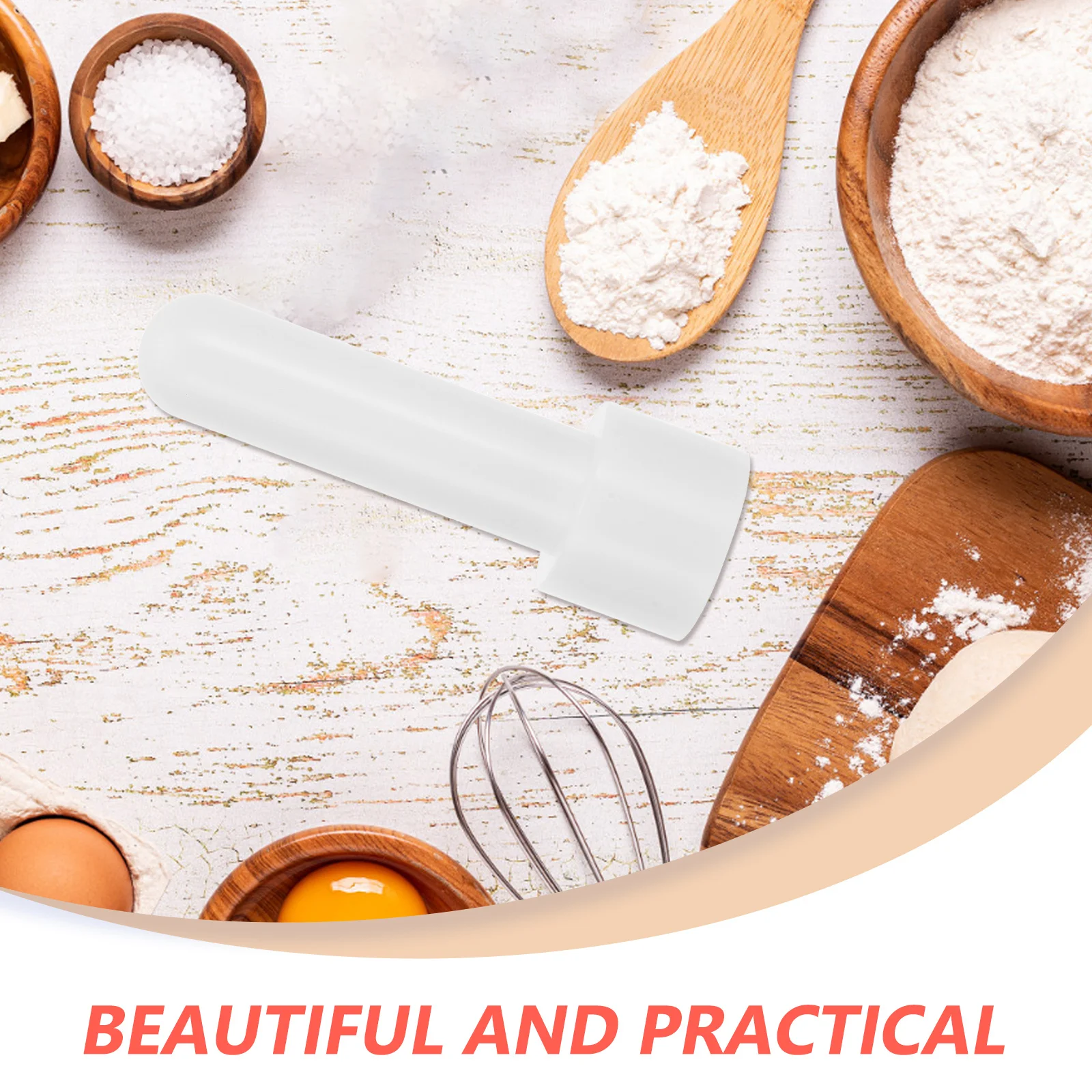 

1pc Silicone Pastry Tamper Double Ended Dough Presser For French Tart Crusts Baking Kitchen Tool Pastry Shaping Tool Dough Tart