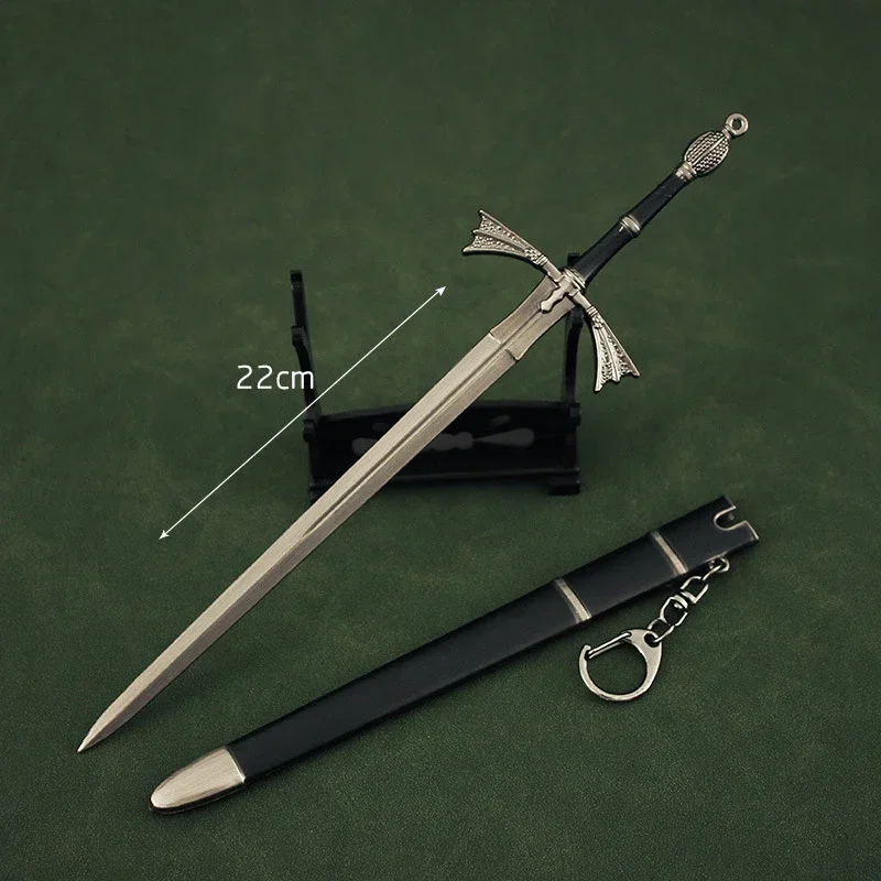 22cm sorella scura spada Daemon Targaryen medievale nuovo stile arma modello metallo Katana Samurai spada ornamenti artigianato regalo giocattolo ragazzo