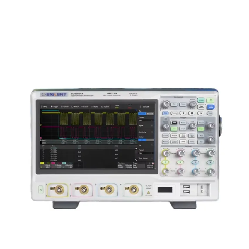 Osciloscopio Digital de Almacenamiento Fluorescente Siglent SDS5054X de 500MHz con Muestreo de 5Gsa/s y Banda Ancha de 500MHz