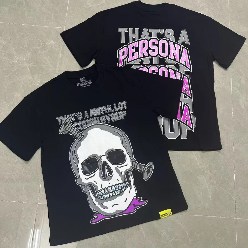 That's A Awful Lot of Cough Syrup Short Sleeve American Street Pop Hip-hop Cart… - Image 3
