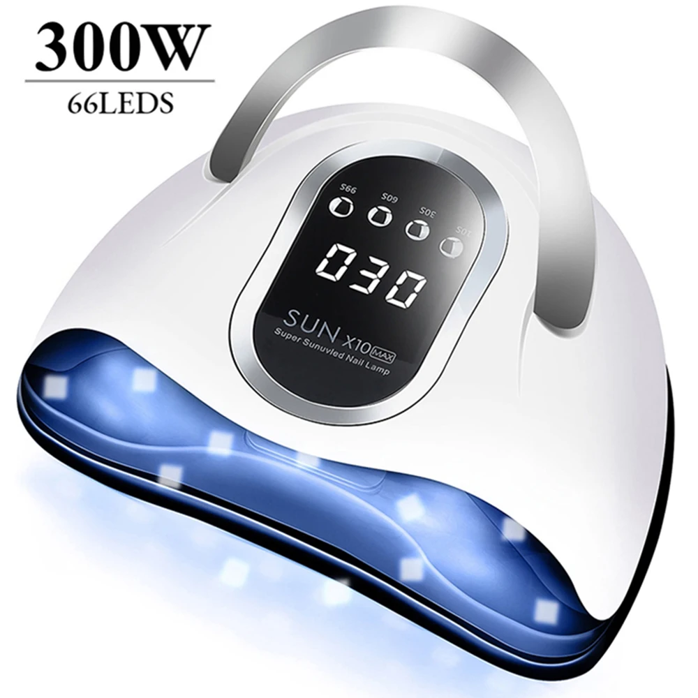 SUN X11/10 MAX Professional Nail Drying Lamp for Manicure 66LEDS Gel Polish Drying Machine with Large LCD UV LED Nail Lamp