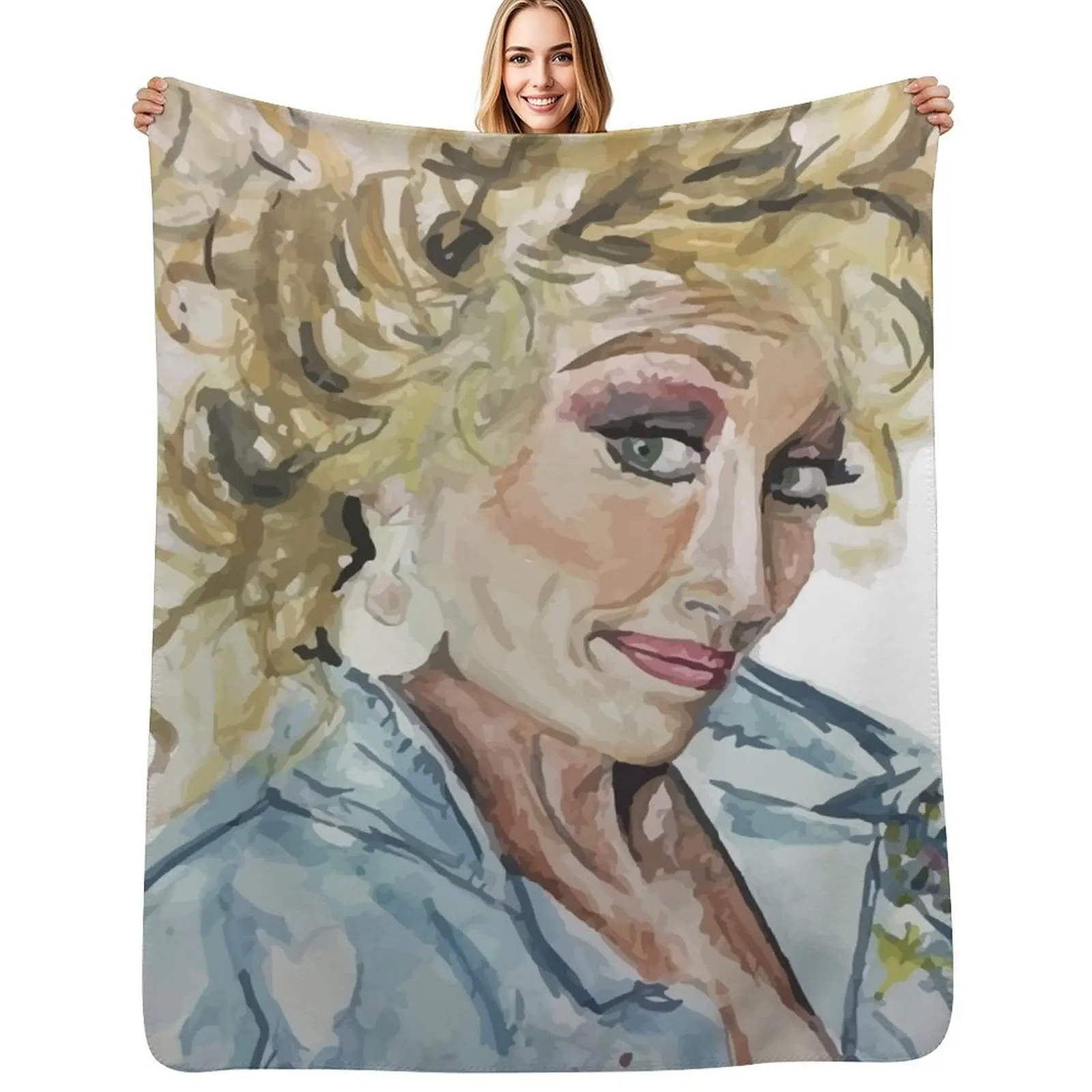 

Dolly Parton Throw Blanket Elegant Warm Throw Blanket for Hotel Home