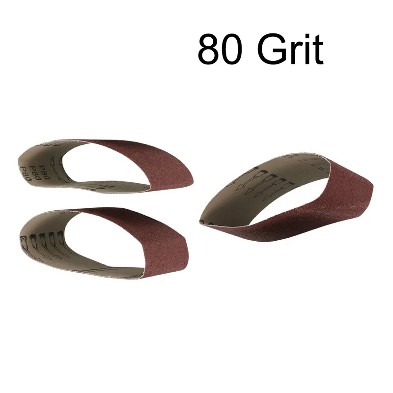 3PCS 75x457mm Sanding Belts Polishing Grinding Woodworking Sandpaper Abrasive 80# 120# 180# 240# 320#Grit Multifunctional Belts