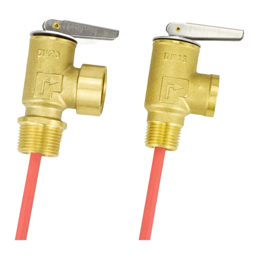1 Piece DN15 Brass Temperature Pressure Relief Safety Valve For Boiler Electric Water Heater Heating System Accessories