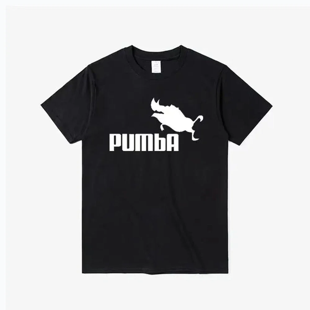 Camisetas divertidas y modernas de Pumba para hombres y niños, camisetas informales de manga corta de algodón, camiseta de verano, camiseta unisex