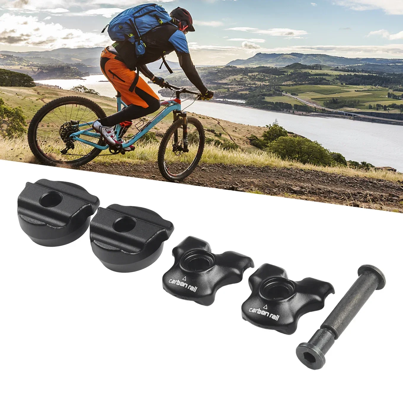 

Зажимы для седла премиум-класса с карбоновой рейкой 7x9 мм, овальные и 7x7 мм, круглые стальные аксессуары для велосипедного подседельного штыря, черные алюминиевые зажимы