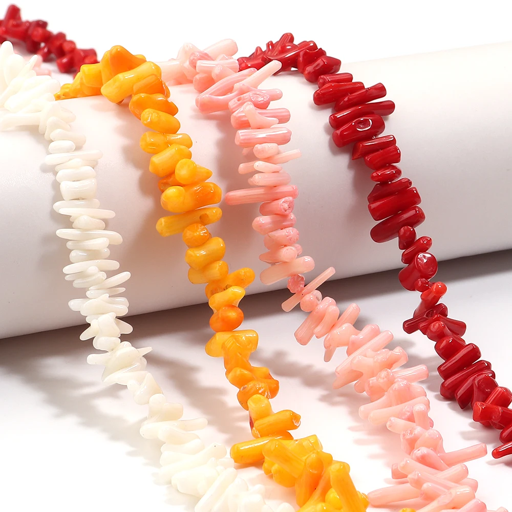 Natural Stone Coral Beads Irregular Shape Loose Beads Isolation Beads for Jewelry Making DIY for Bracelet Necklace Accessories