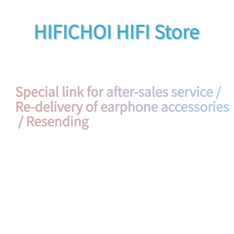 

Special link for after-sales service / Re-delivery of earphone accessories / Resending