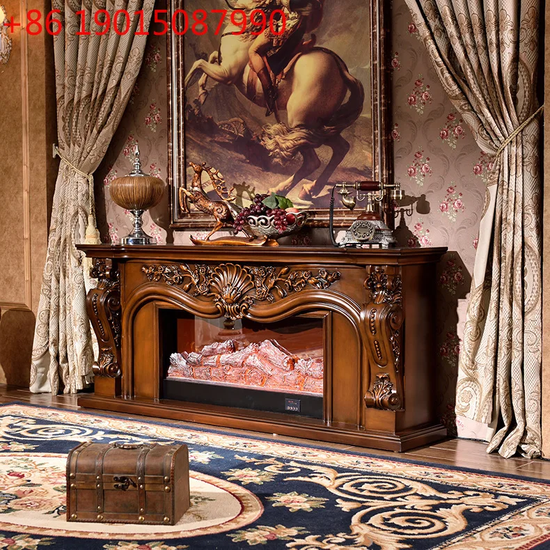 

Marble stone carved fireplace simple heating decoration electric fireplace simulated flame