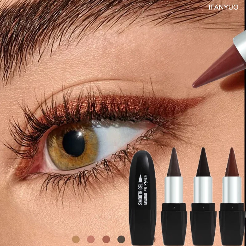 Lazy Eye Shadow Stick Velvet Matte Colored Eyeliner Stick Creamy WaterProof Quick-Drying Eye Liner Pencil Holiday Daily Makeup