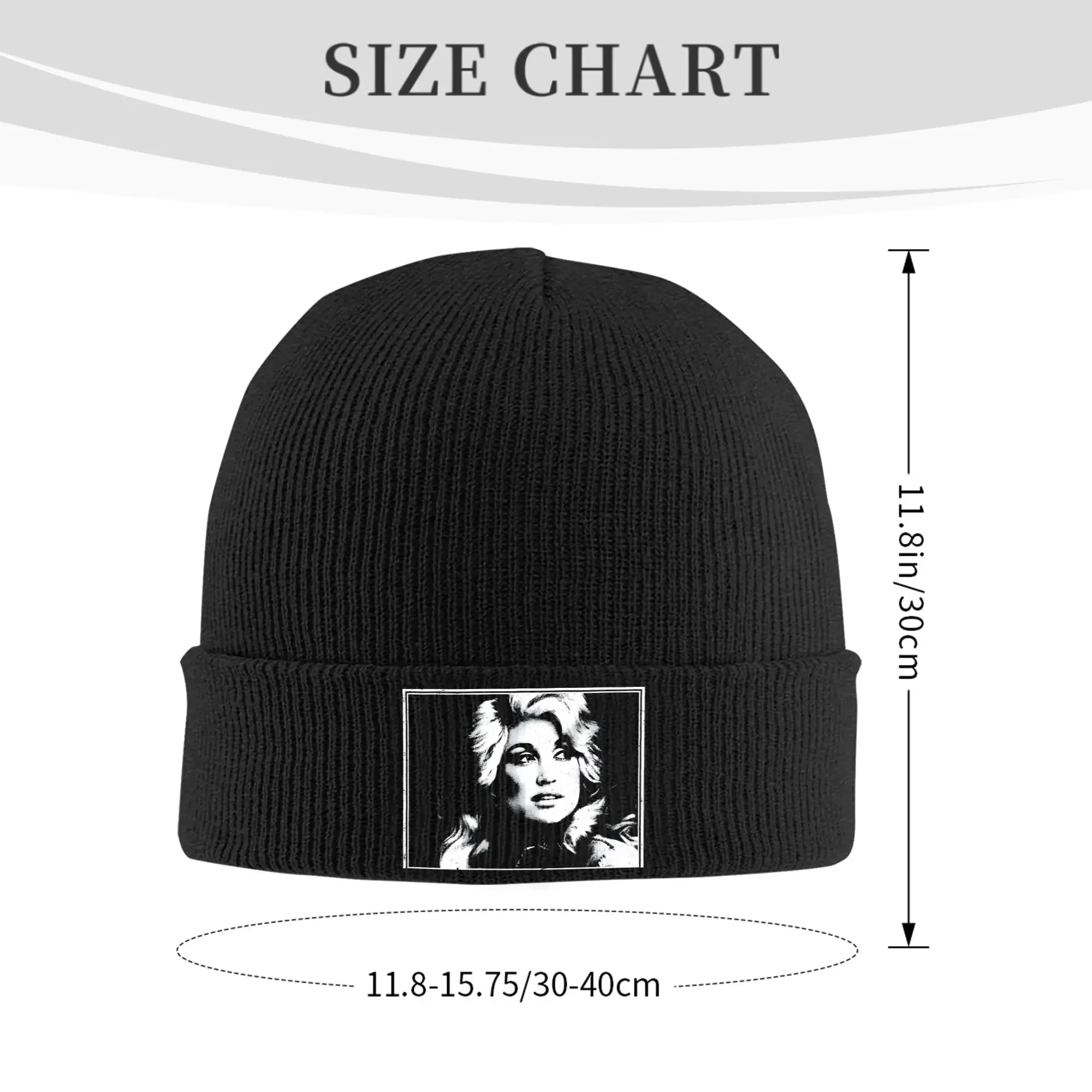 New Dolly Parton  Vintage Distressed Knitted Caps Women's Men's Beanie Autumn Winter Hat Acrylic  Hip Hop Cap