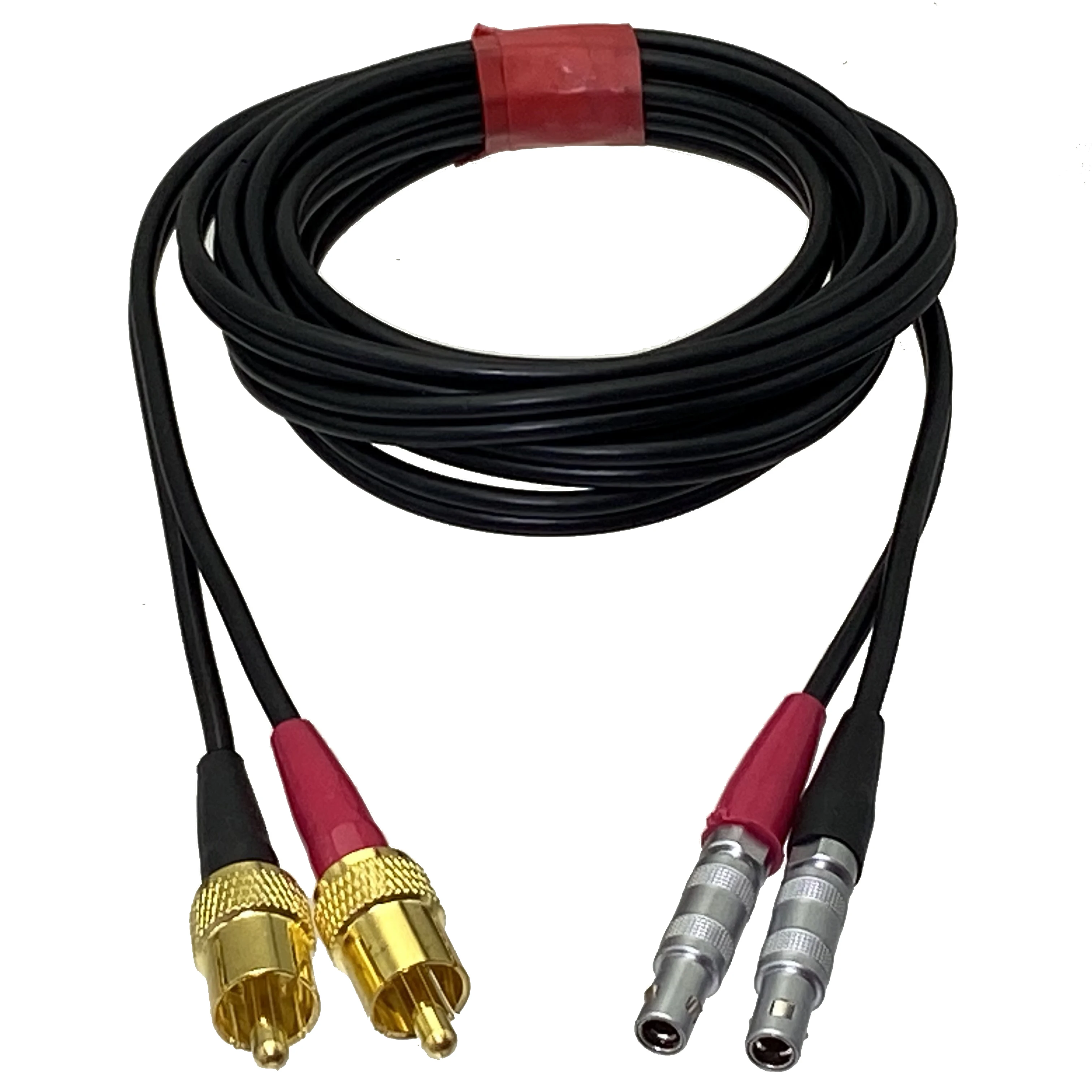 Audio AV FFA.00S C5 1PIN Male plug to RCA plug Connector For Twin Cable Detector 3FT~10M Wire Terminals